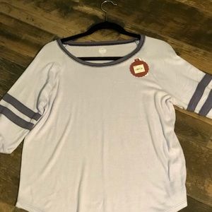 BNWT Long Sleeve Cozy Varsity Shirt